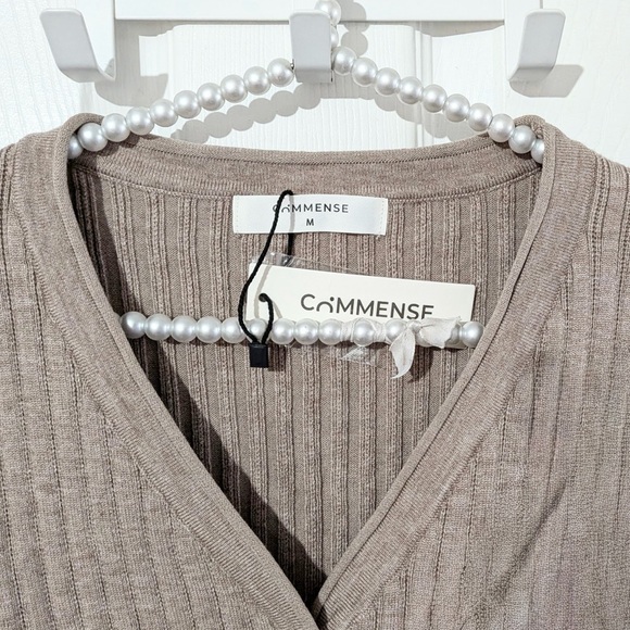 Commense Textured Knit Cardigan and Midi Skirt Set - Picture 11 of 14